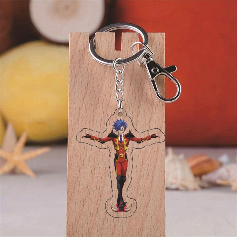 Anime Figure Keychain 5cm Skateboard Keyring Toy for Friends