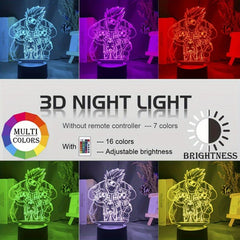 Anime 3D LED Night Light RGB Lights USB Powered Bedroom Decorative Table Lamp