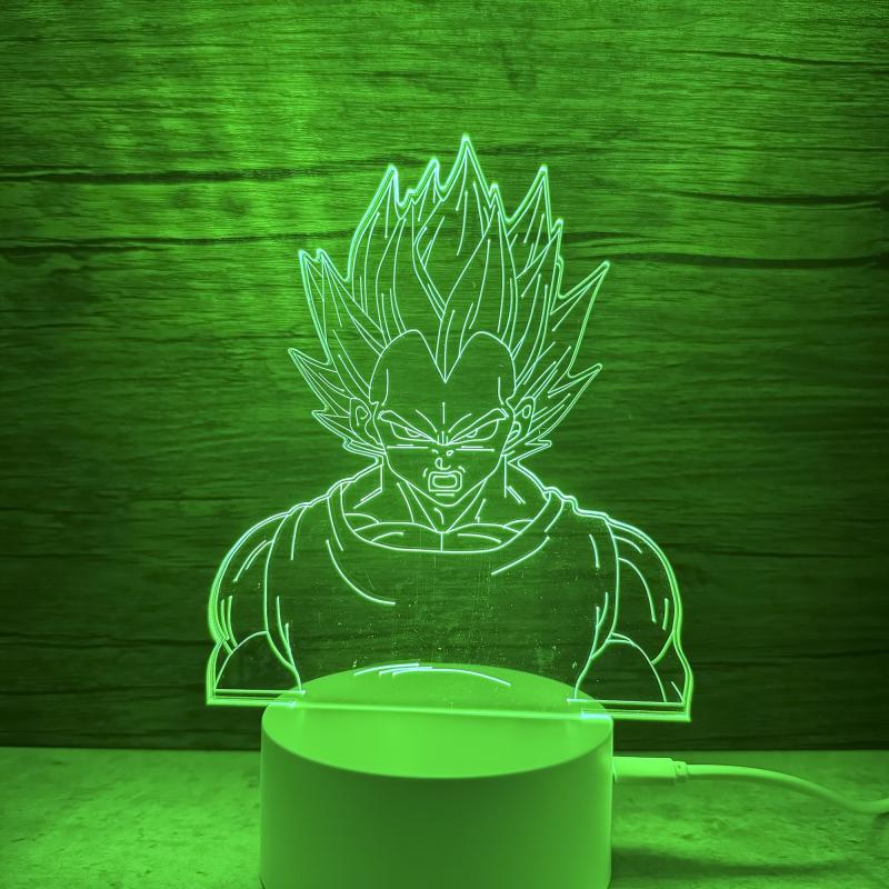 Anime 3D LED Night Light RGB Lights USB Powered Bedroom Decorative Table Lamp