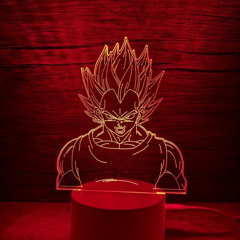 Anime 3D LED Night Light RGB Lights USB Powered Bedroom Decorative Table Lamp