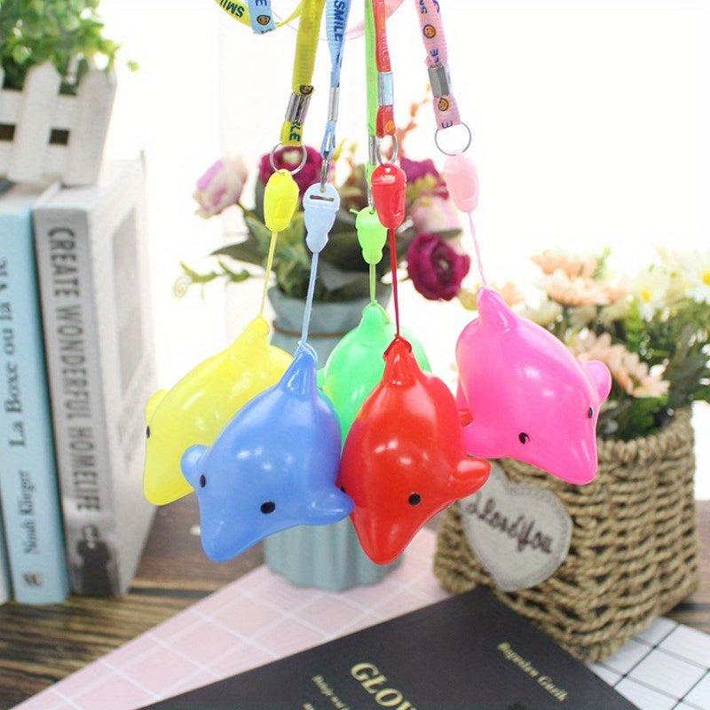 Dolphin Pendant Nightlight Colorful Luminous Gift Lanyard
