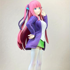 Double Ponytail Rose Hair Girl Doll Anime Action Figure Gift