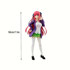 Double Ponytail Rose Hair Girl Doll Anime Action Figure Gift