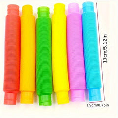 24pcs Sensory Pop Tubes Stress Relief Toys for Classroom & School
