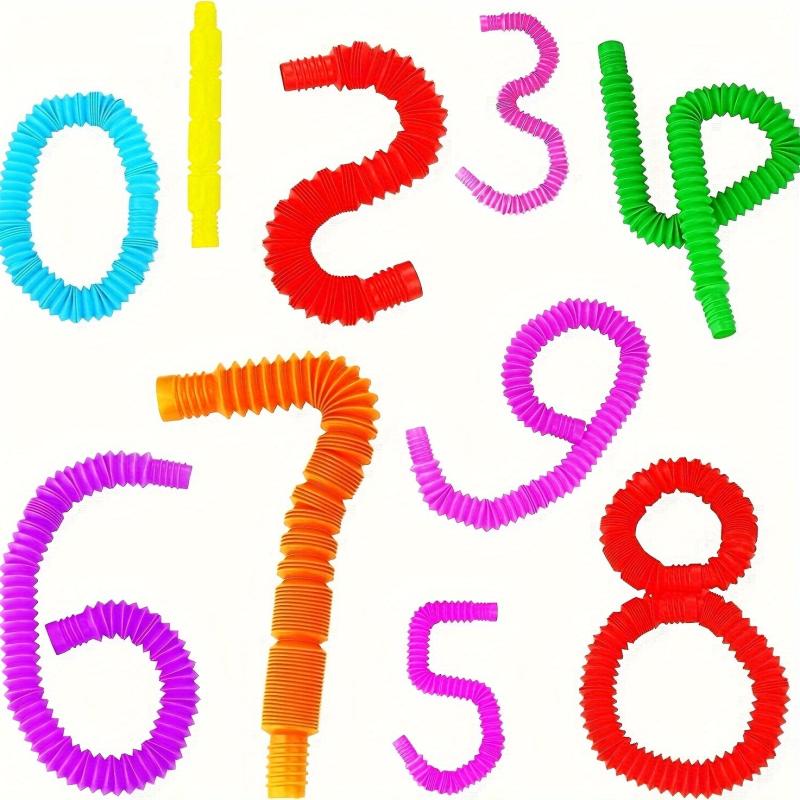 24pcs Sensory Pop Tubes Stress Relief Toys for Classroom & School