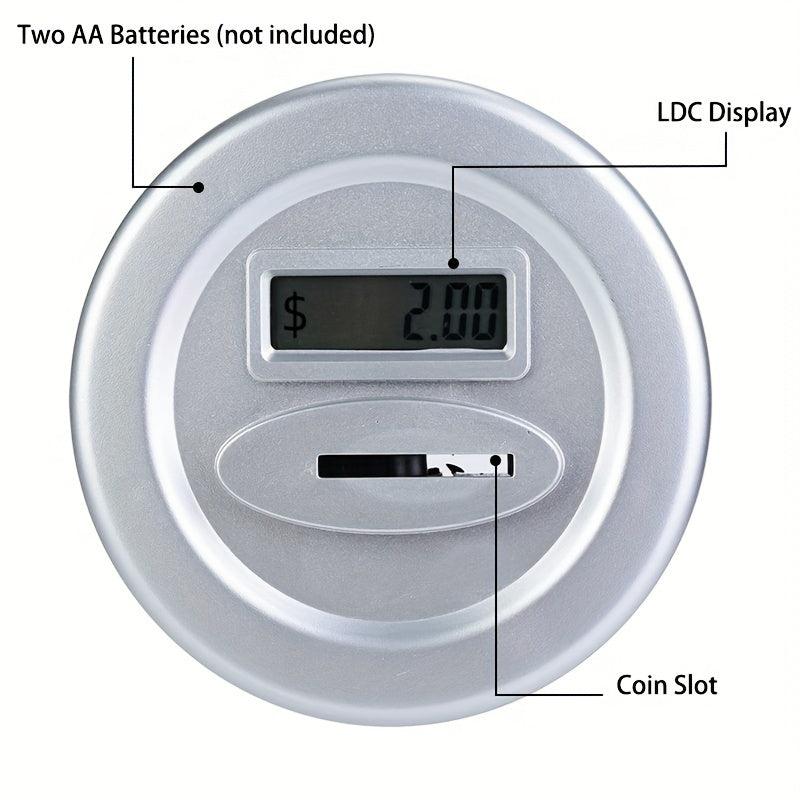 Electronic Counting Piggy Bank LED Display Identify US Coins Children's Bank