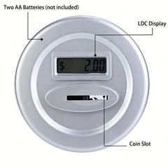 Electronic Counting Piggy Bank LED Display Identify US Coins Children's Bank