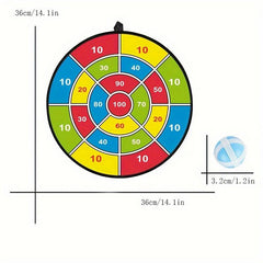 Dart Board Set Sticky Ball Indoor Outdoor Fun Party Games
