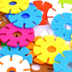 Snowflake Slices Building Blocks Educational Toys 100pcs