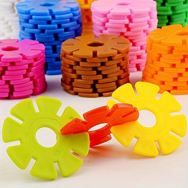 Snowflake Slices Building Blocks Educational Toys 100pcs