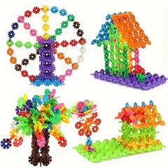Snowflake Slices Building Blocks Educational Toys 100pcs