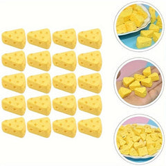 10pcs Micro Kitchen Food Cheese Model Simulation Triangle Cake Food Statue