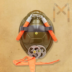 Turtle Shell Mask Anime Figure Superhero Costume Weapons Equipment Party Decor