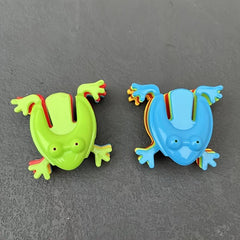 3PCS Frog Jumping Leap Frogs Toy 5.08cm Plastic Assorted Colors Kids Toys