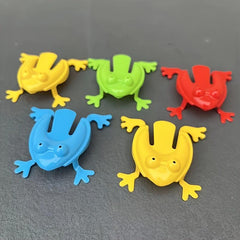 3PCS Frog Jumping Leap Frogs Toy 5.08cm Plastic Assorted Colors Kids Toys