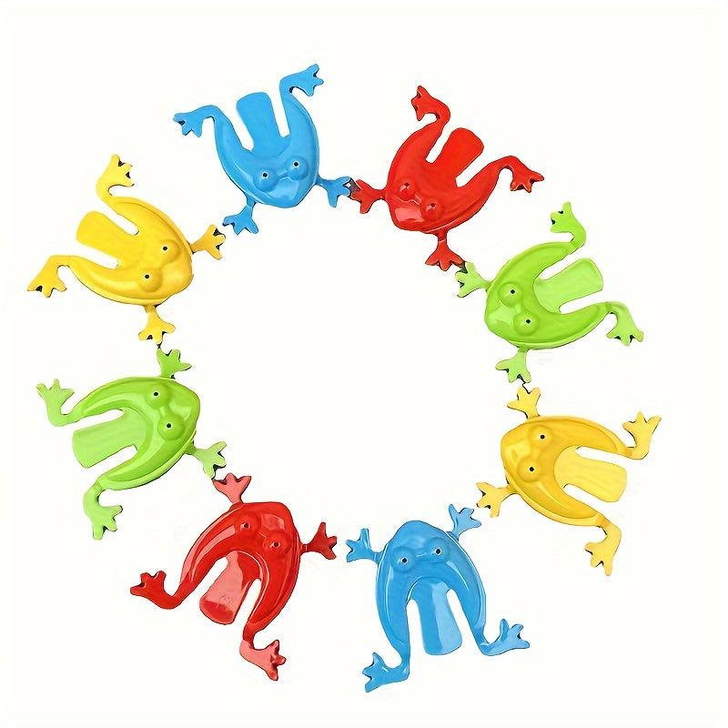 3PCS Frog Jumping Leap Frogs Toy 5.08cm Plastic Assorted Colors Kids Toys