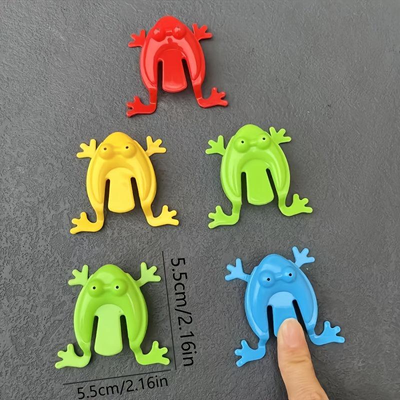 3PCS Frog Jumping Leap Frogs Toy 5.08cm Plastic Assorted Colors Kids Toys