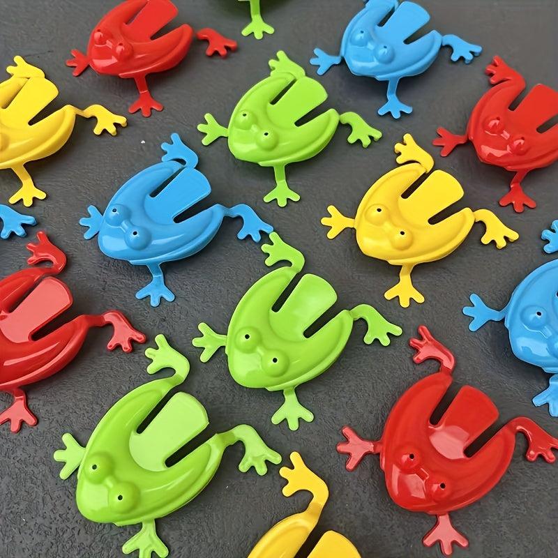 3PCS Frog Jumping Leap Frogs Toy 5.08cm Plastic Assorted Colors Kids Toys