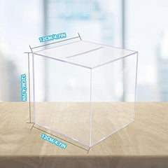 Clear Acrylic Adult Piggy Bank Coin Savings Jar