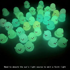 7pcs Little Ghost Micro Ornament Set Resin Accessories Random