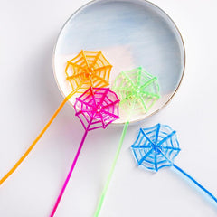 10Pcs Spider Web Climbing Novelty Toys Kids Birthday Halloween Party Decor