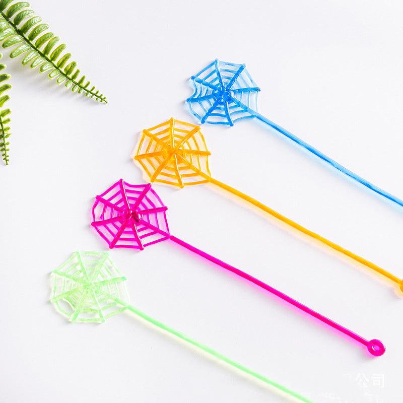 10Pcs Spider Web Climbing Novelty Toys Kids Birthday Halloween Party Decor