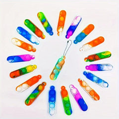 20pcs Colorful Fidget Toy Keychain Party Favors Classroom Prizes Christmas Gift