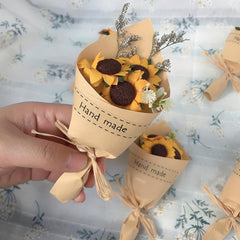 Sunflower Simulation Flower Mini Bouquet Bridesmaid Decor
