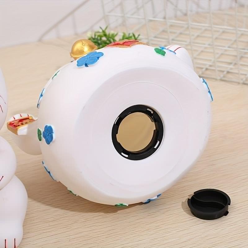 Enamel Anti-fall Lucky Cat Piggy Bank Large Capacity Savings Decoration