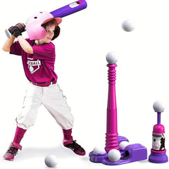2in1 T Ball Sets For Kids 3 5 5 8 Tee Ball Set With Automatic Pitching Machine