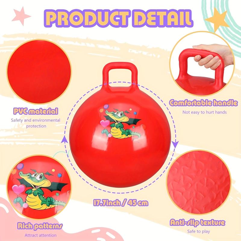 Big Jumping Ball 18 inch Sports Ball Bouncing Ball With Handle