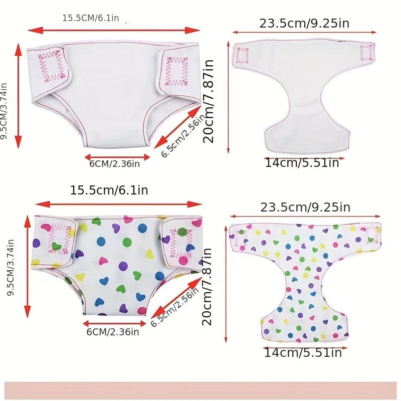 Doll Diapers Doll Underwear And Doll Bibs For 14 18in 35 Dolls