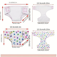 Doll Diapers Doll Underwear And Doll Bibs For 14 18in 35 Dolls