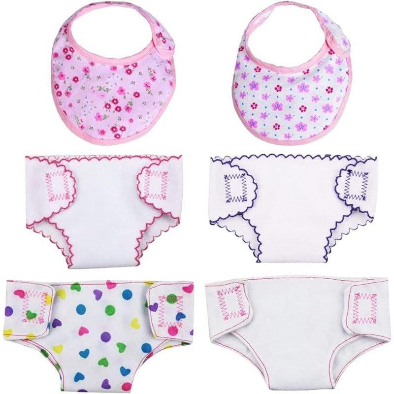 Doll Diapers Doll Underwear And Doll Bibs For 14 18in 35 Dolls