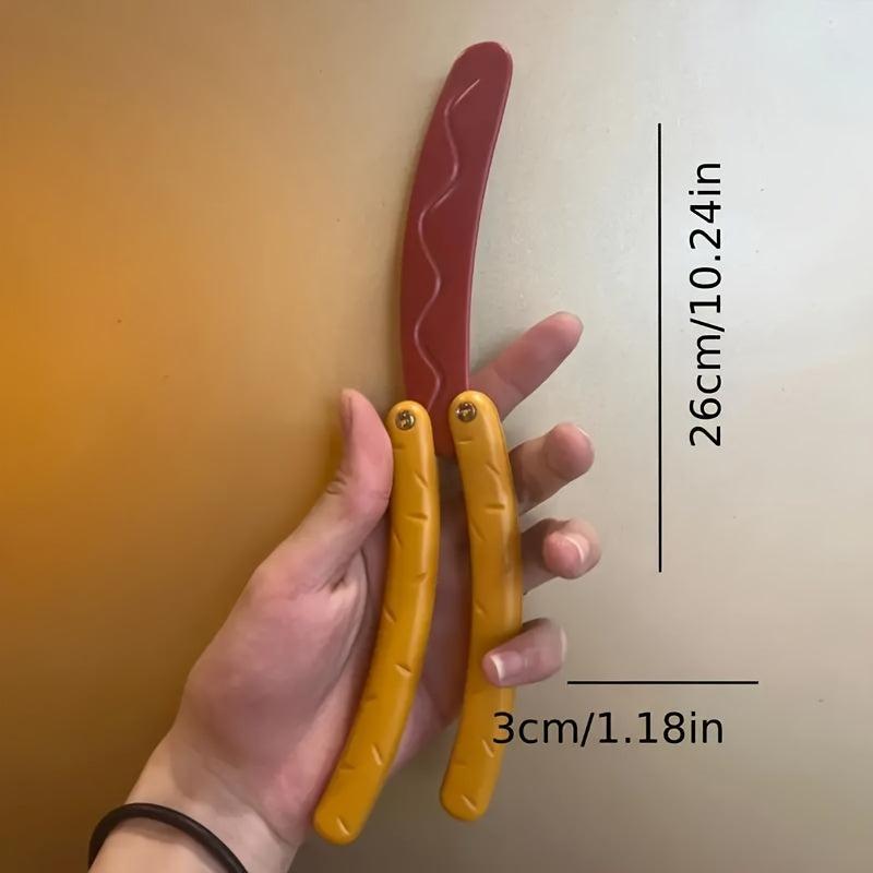 3D Printed Hot Dog Butterfly Creative Decompression Toy