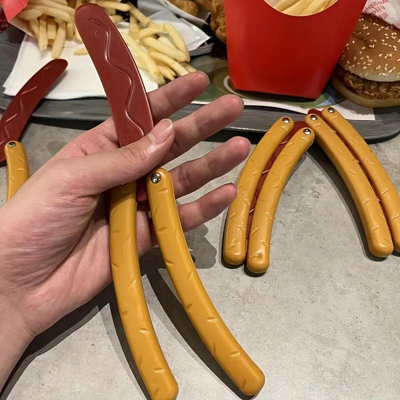 3D Printed Hot Dog Butterfly Creative Decompression Toy