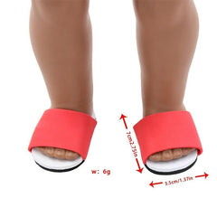 45 72 Cm Girl Doll Shoes Slippers, Optional Colors