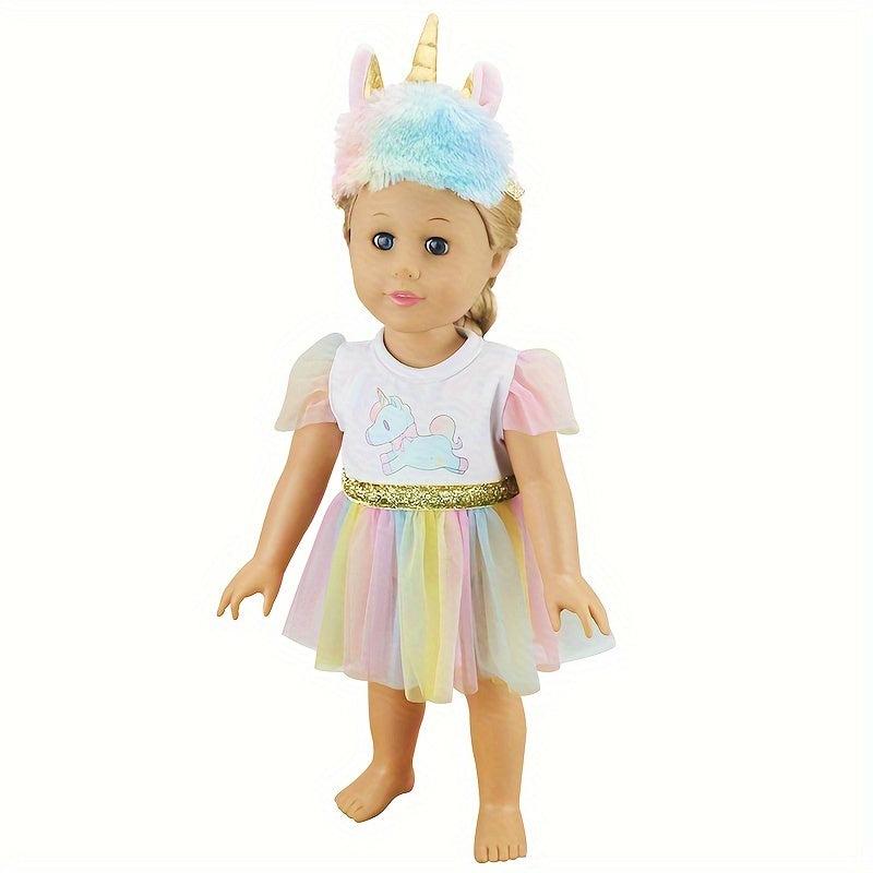 Unicorn Doll Clothes Costume Accessories Birthday Gift Christmas Gift