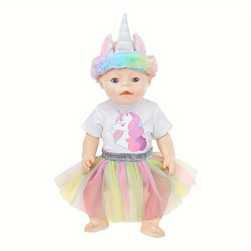 Unicorn Doll Clothes Costume Accessories Birthday Gift Christmas Gift