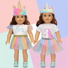 Unicorn Doll Clothes Costume Accessories Birthday Gift Christmas Gift
