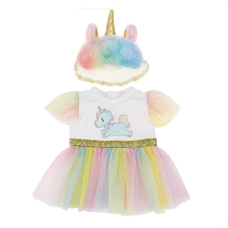 Unicorn Doll Clothes Costume Accessories Birthday Gift Christmas Gift