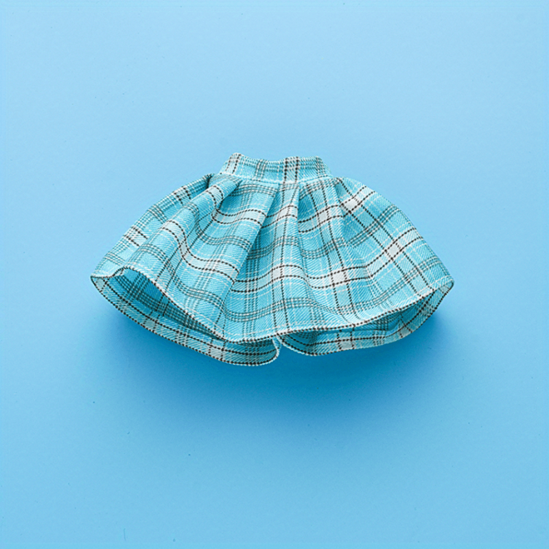 Plaid Pleated Skirt Student Uniform Short Skirts Doll Clothes