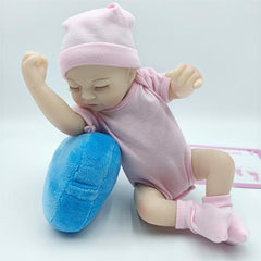 25 Pink Dress Vinyl Reborn Doll Toy Gift