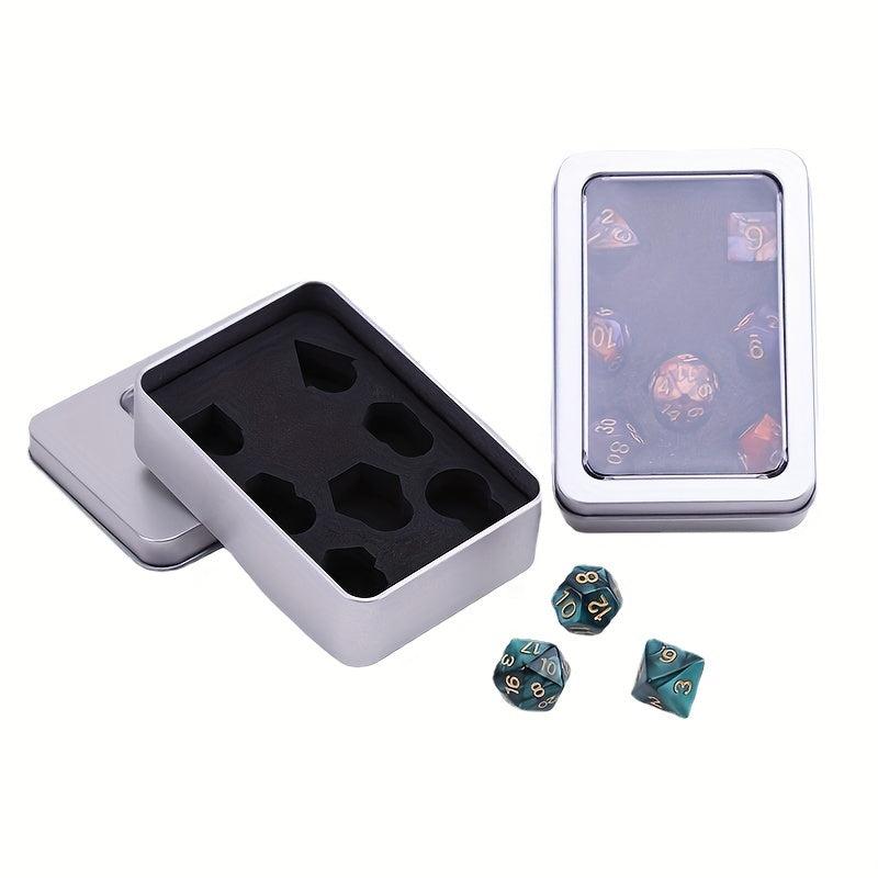 Square Metal Dice Box for Storing Dices - Desktop Game Accessory