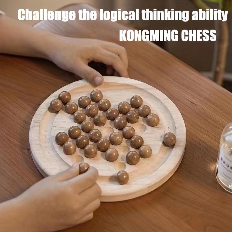 Wooden Single Noble Chess Kongming Chess Educational Toys Independent Chess Toys
