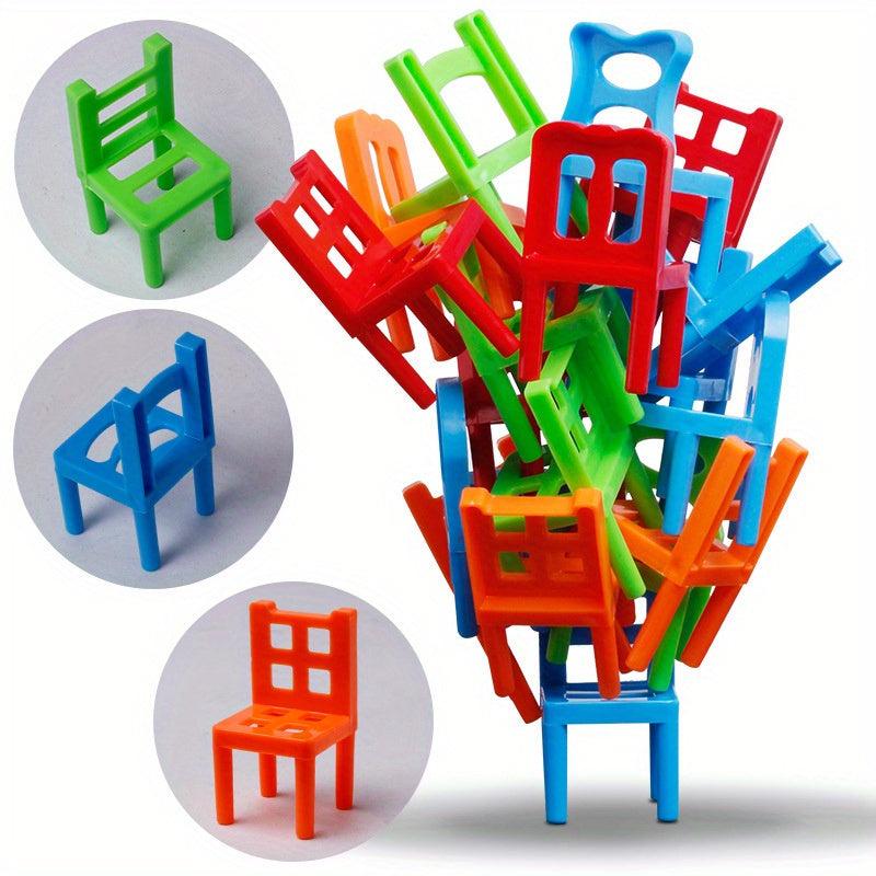 Interactive DIY Chair Toys Puzzle Balance Jenga Chair Toys