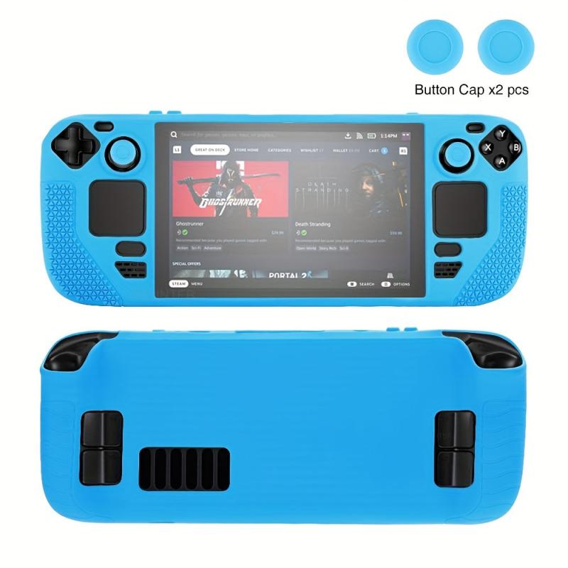 Silicone Protective Case for Steam Deck with Thumb Grip Caps