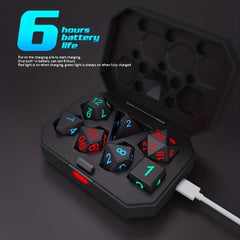 7pcs Electronic LED Dice Set