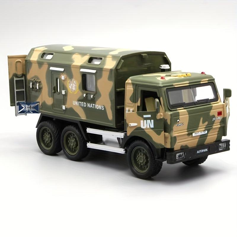 32 Military Transport Vehicle Alloy Model with Sound and Light Effects