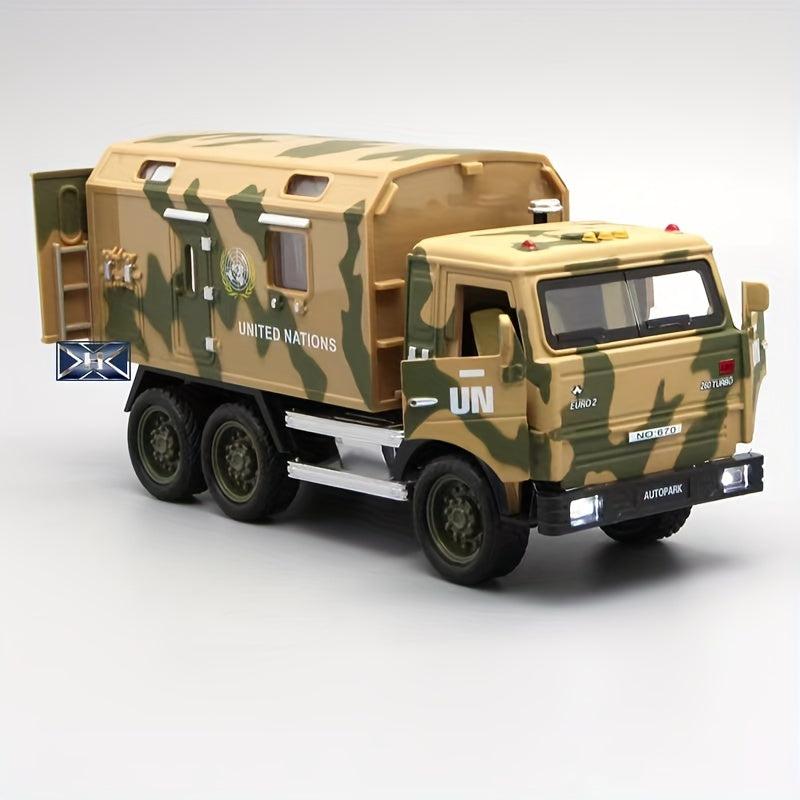 32 Military Transport Vehicle Alloy Model with Sound and Light Effects